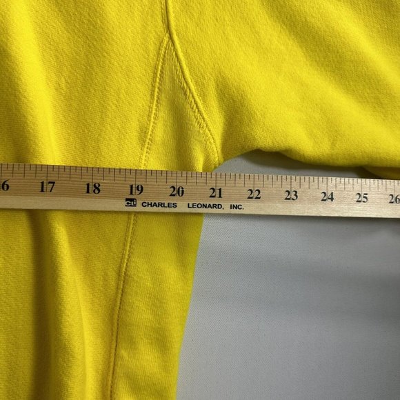 Vintage Champion Reverse Weave Pullover Yellow Sweatshirt Crew Neck Size Medium - Picture 11 of 11